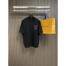 루이비통 자수 로고 크루넥 반팔 (해외배송)