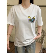 펜디 25ss 플록 아이즈 레터 프린트 반팔 (해외배송)