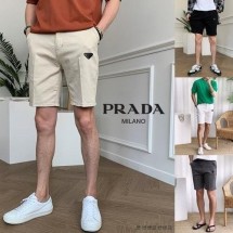 프라다 면 반밴딩 반바지 (국내배송)