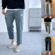 나이키 자수 로고 린넨 스판 건빵 와이드 팬츠 (국내배송)