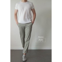 프라다 린넨스판 팬츠 (국내배송)