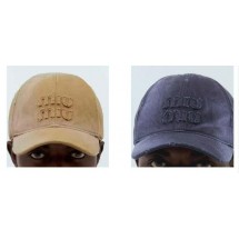 미우미우 피그먼트 데미지 볼캡 (국내배송)
