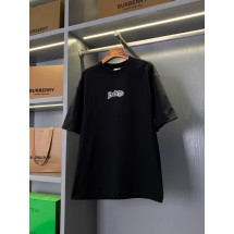 버버리 로고 프린트 코튼 반팔 (해외배송)