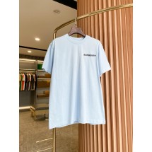 버버리 백 TB 자수 코튼 반팔 (해외배송)