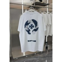 크롬하츠 빈티지 말발굽 데님 패치 아플리케 반팔티 (국내배송)