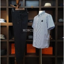 몽클레어 블랙라벨 볼튼스트라이프셔츠+리안슬렉스 (국내배송)