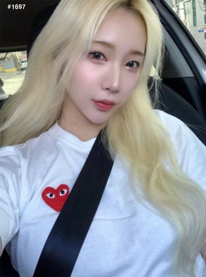 꼼데가르송 레드 하트 반팔 (국내배송)