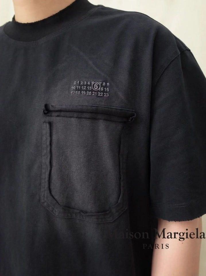메종마르지엘라 Maison margiela 빈티지 워싱 레터링 반팔 (국내배송)