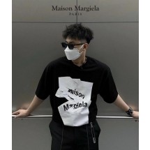 메종마르지엘라 Maison margiela 알파벳 링클프리 로고 반팔 (국내배송)