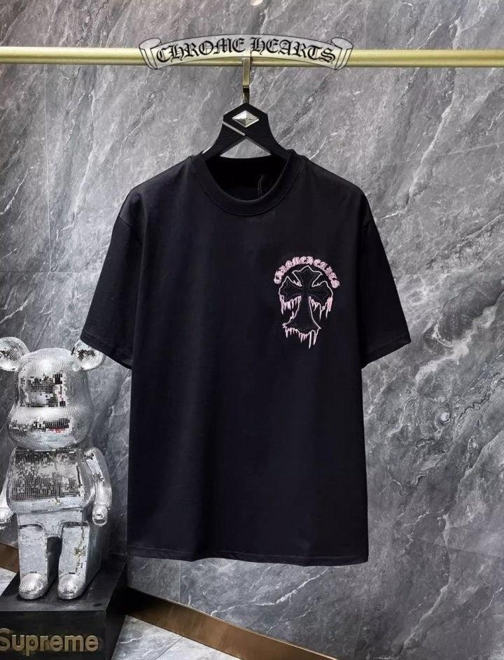 크롬하츠 chrome hearts 백 십자가 포인트 반팔 (국내배송)