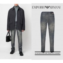 아르마니 EMPORIOARMANI 레터링 로고 청바지 (국내배송)
