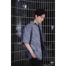 버버리 플레드 반팔 라펠 셔츠 (해외배송)