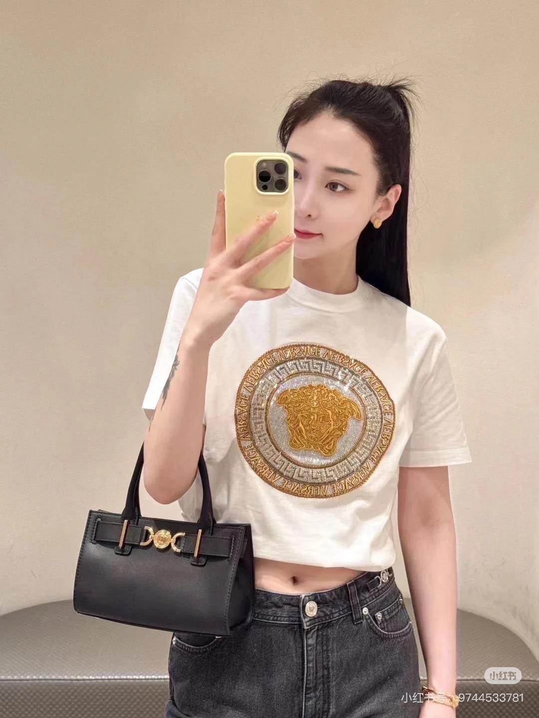 베르사체 메두사 헤비 자수 반팔 (해외배송)