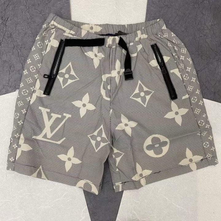 루이비통 벨트 그레이체크 반바지 (국내배송)