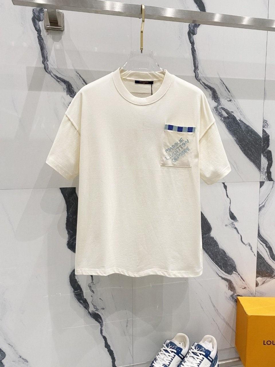 루이비통 LV 다미에 포켓자수 반팔 (국내배송)