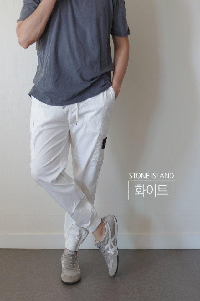 스톤아일랜드 린넨스판 카고팬츠 (국내배송)
