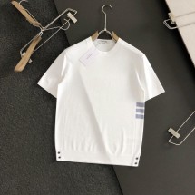 톰브라운 신상 삼선 쿨니트 라운드 반팔 (국내배송)