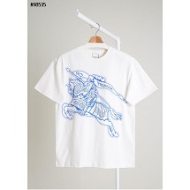 버버리 EKD 로고 화이트 코튼 저지 반팔 (국내배송)