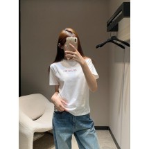 구찌 라운드넥 자수 레터 반팔 (해외배송)