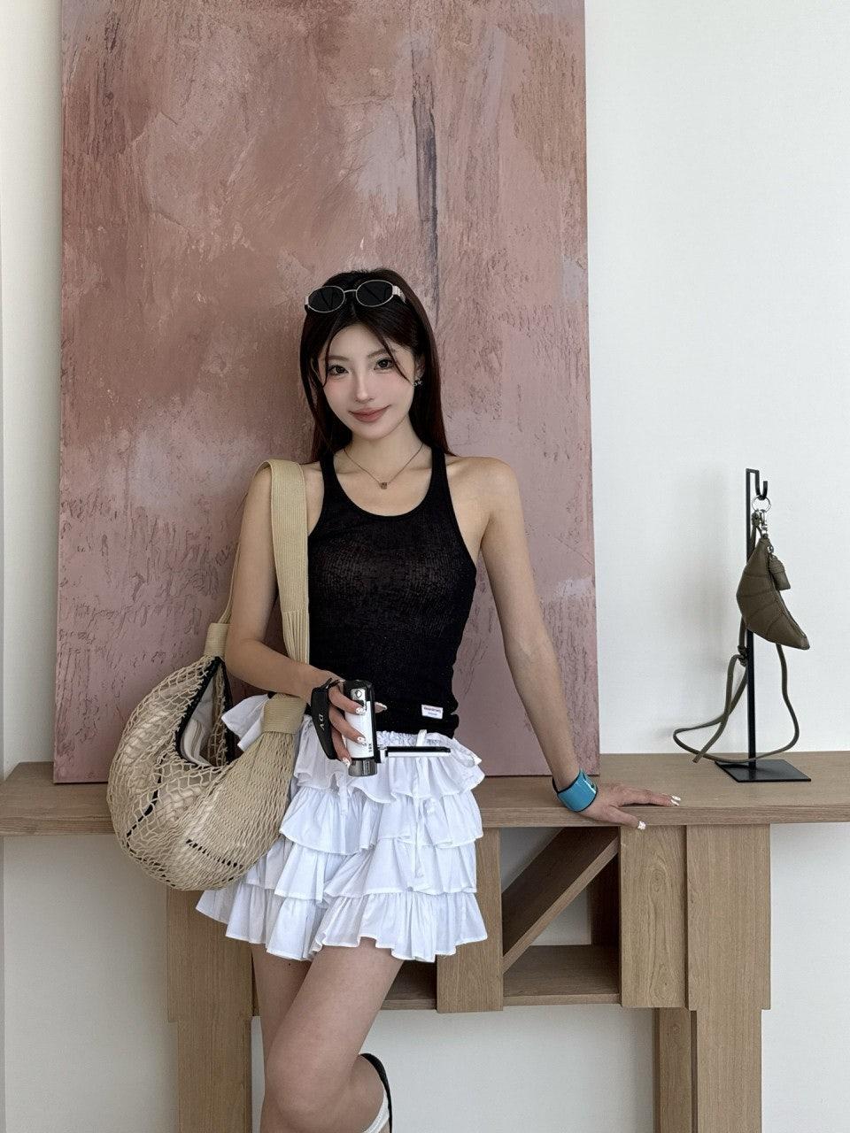 알렉산더왕 마이크로 로고 장식 라인스톤 베스트 (해외배송)