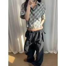 버버리 레트로 플레드 반팔 셔츠 (해외배송)