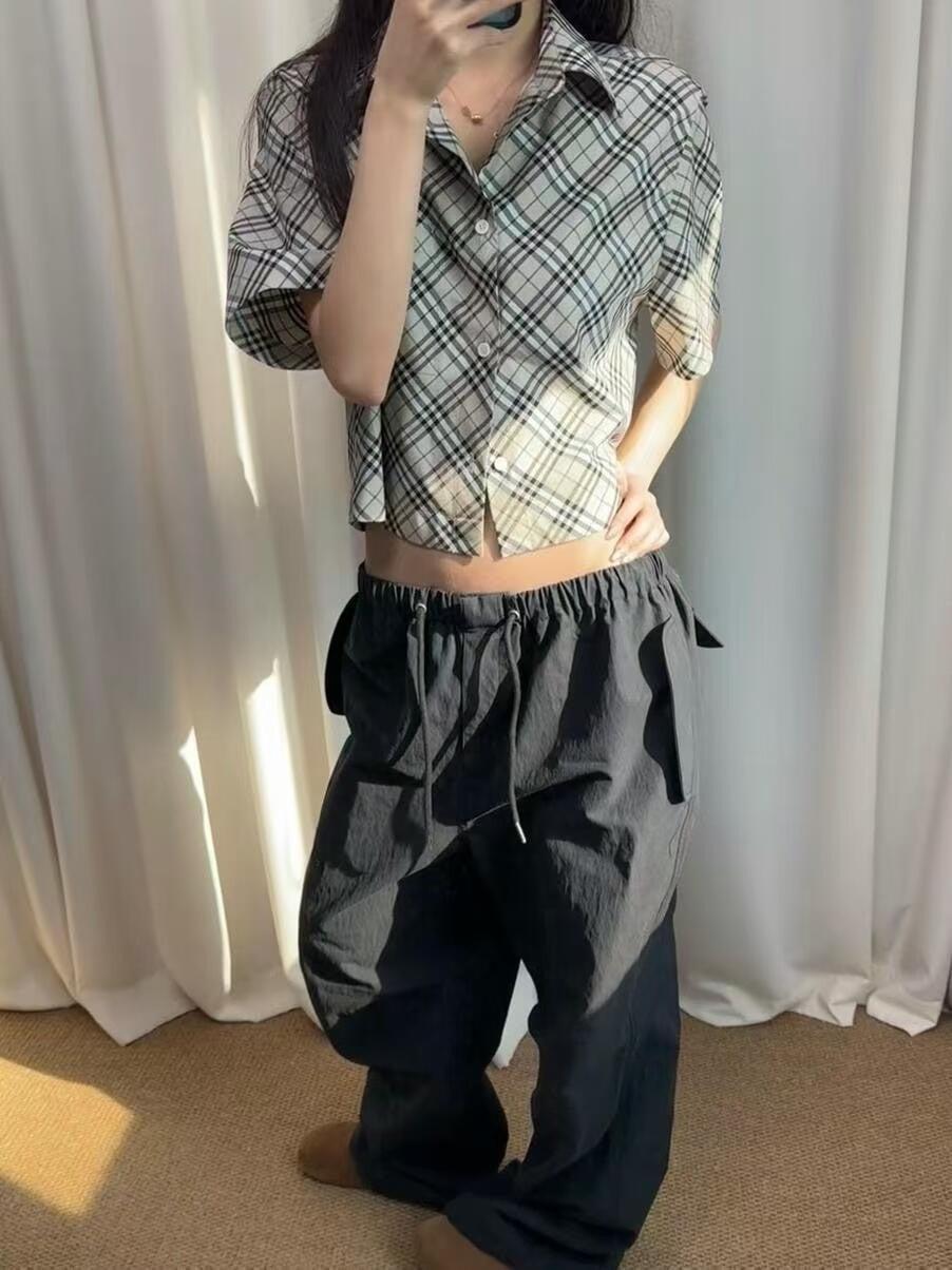 버버리 레트로 플레드 반팔 셔츠 (해외배송)