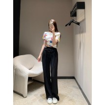 알렉산더왕 플리츠 드로스트링 와이드 레그 팬츠 (해외배송)
