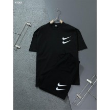 나이키 더블 스우시 반팔 티셔츠 & 반바지 오버핏 세트 (국내배송)