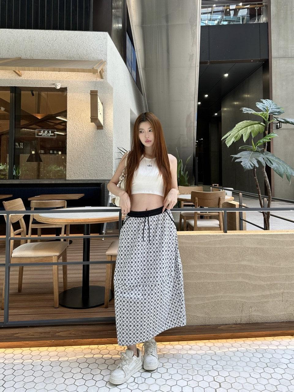 루이비통 프린트 로고 스커트 (해외배송)