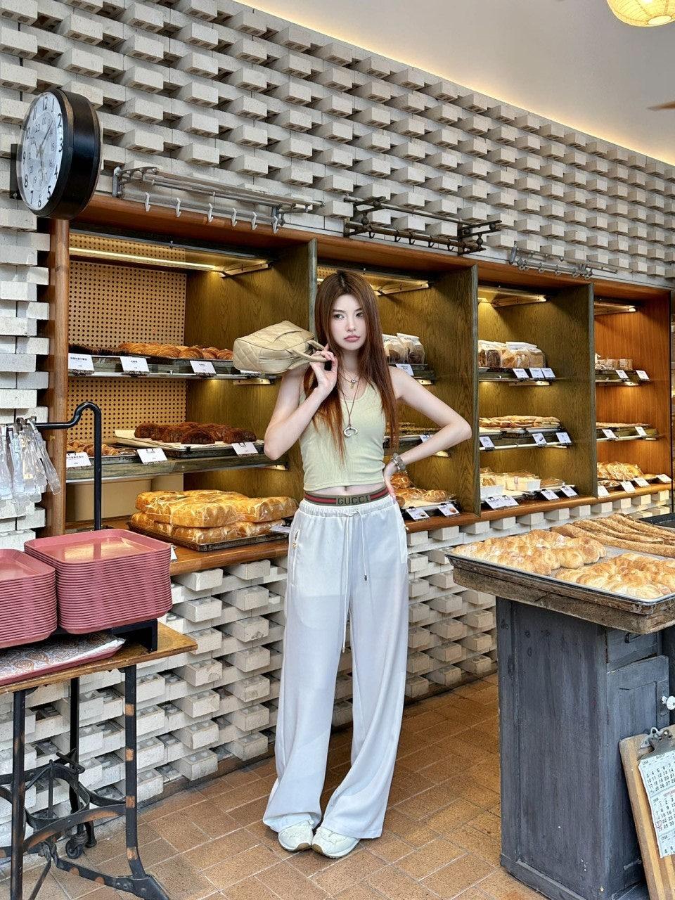 구찌 우븐 레터 캐주얼 팬츠 2컬러 (해외배송)