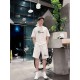 메종마르지엘라 남성 캐주얼 라운드넥 반팔 반바지 세트 (해외배송)