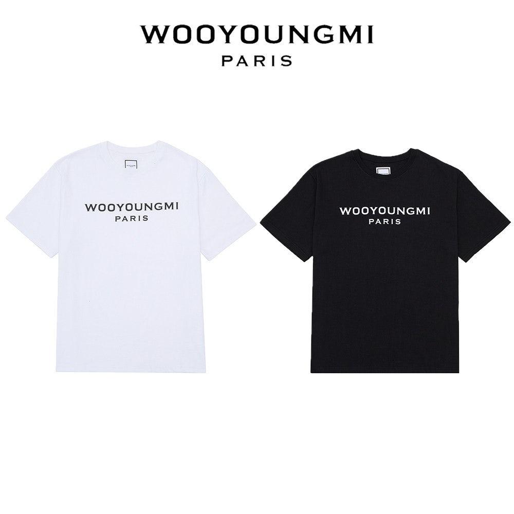 우영미 프론트 로고 반팔(2COLOR) (국내배송)