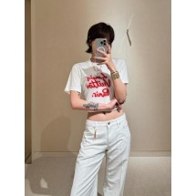 루이비통 체인 라운드넥 프린트 반팔 (해외배송)