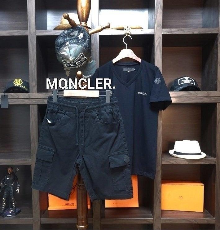 몽클레어 베컴P.k면브이넥+면스판하프카고 (국내배송)