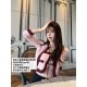 샤넬 25FW 퓨어 울 커스텀 다이드 콘트라스트 컬러 스티칭 드로스트링 쇼트 가디건 (정품급 해외배송)