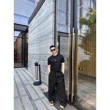로에베 아나그램 자수 리넨 팬츠 (해외배송)