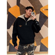 루이비통 로고 펄 하프 지퍼 니트 재킷 (해외배송)