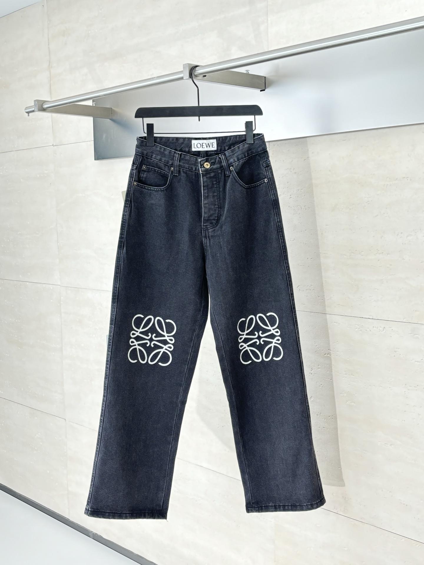 로에베 24Fw 아나그램 데님 자수 청바지 (해외배송)