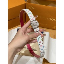 루이비통 여성용 화이트 삼색 벨트 (정품급 해외배송)